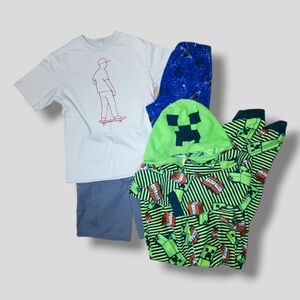 Boys size 8 Summer & Sleep 4pc Bundle
